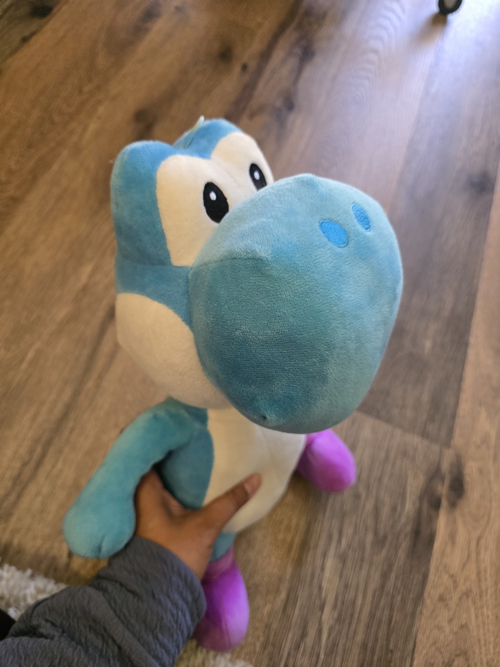 Nintendo Super Mario Bros. Blue Yoshi Plush 16 Inch - Picture 2 of 6